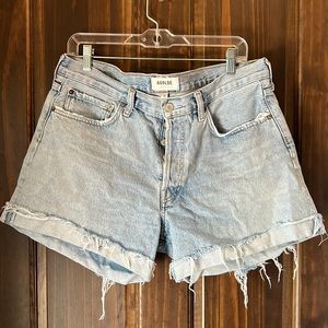 AGOLDE Parker Long Denim Shorts